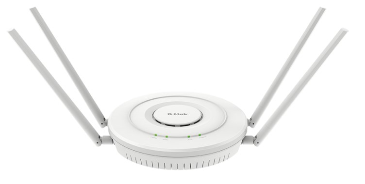 

Точка доступа D-link DWL-6610APE/B1A AC1200 с поддержкой PoE и 4 внешними съемными антеннами, DWL-6610APE/B1A