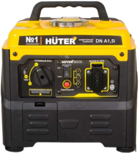 Изображение товара Инверторный генератор Huter DN А1,5i компактный и тихий для автономного электроснабжения