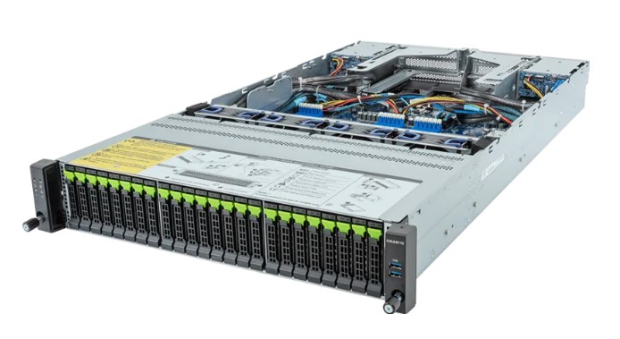 

Серверная платформа 2U GIGABYTE R283-Z92-ACE1 (2*SP5, 24*DDR5 (4800), 12*2.5" NVMe/SATA/SAS HS, 12*2.5" NVMe HS, 4*2.5" SATA/SAS, M.2, 2*2000W, Mini-D, R283-Z92-ACE1