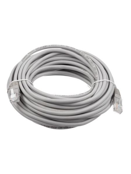 фото Кабель патч-корд U/UTP 5e кат. 10м W&T WT-2038A10 grey в Красноярске