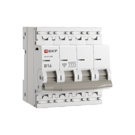 Изображение товара Автоматический выключатель EKF M636416B 4П 16А IP20 PROxima