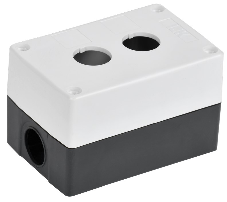 

Корпус для кнопок IEK BKP10-2-K01-R КП102-Р 2 места белый, BKP10-2-K01-R