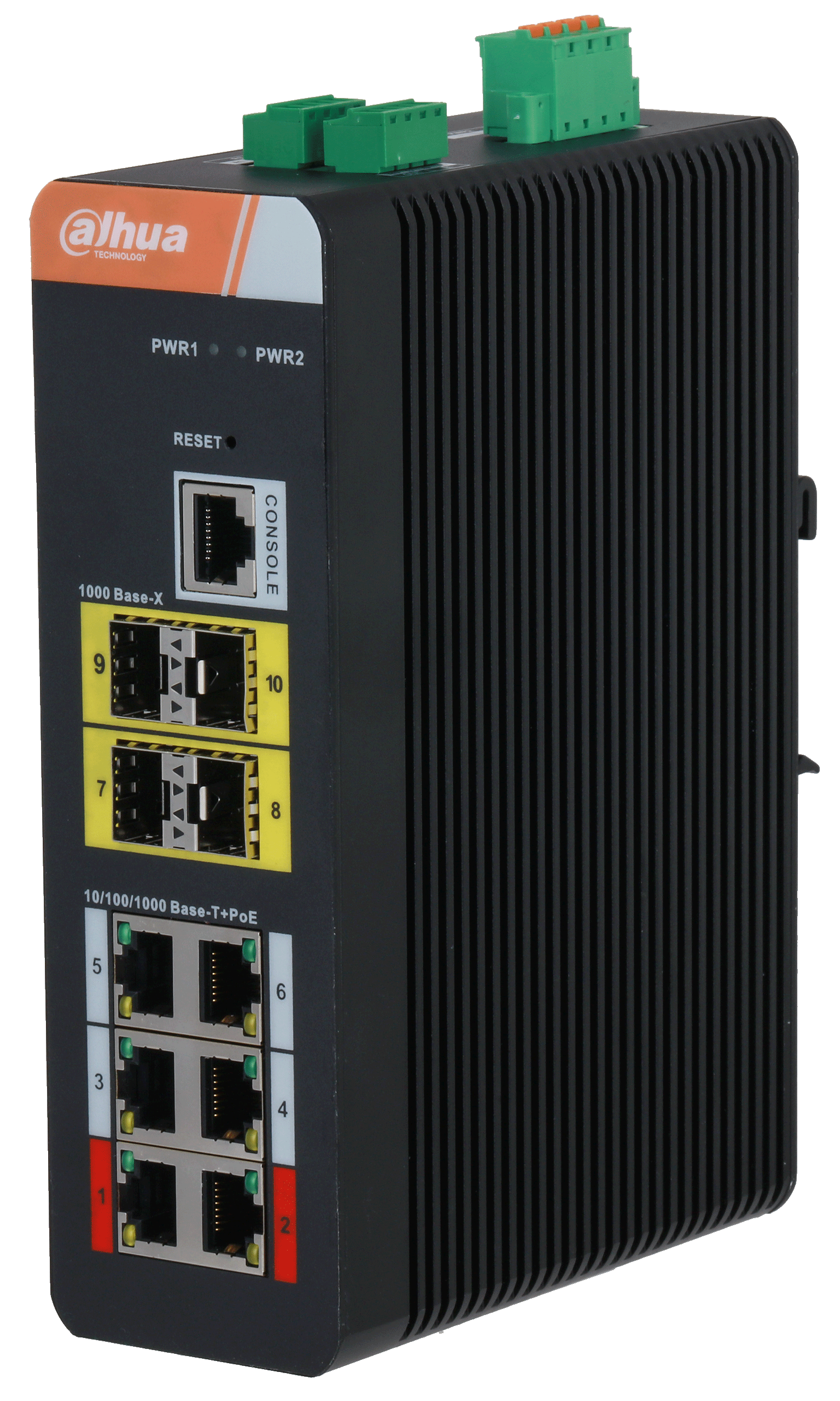 

Коммутатор управляемый Dahua DH-IS4410-6GT-120 6-портовый гигабитный с PoE, промышленное исполнение, DH-IS4410-6GT-120