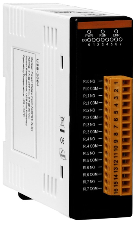 

Модуль ICP DAS USB-2064 CR 8-channel Power Relay Output Module (RoHS, USB-2064 CR