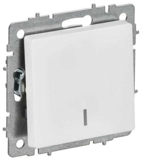 Изображение товара IEK BR-V12-1-10-K91 - одноклавишный переключатель BRITE 230 В