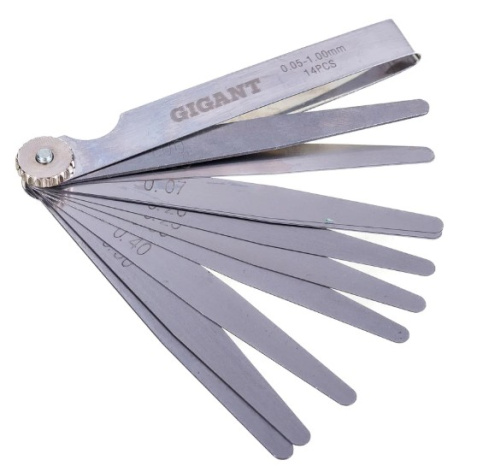 Изображение товара Набор измерительных пластин Gigant GGS-14 14 шт металлический держатель