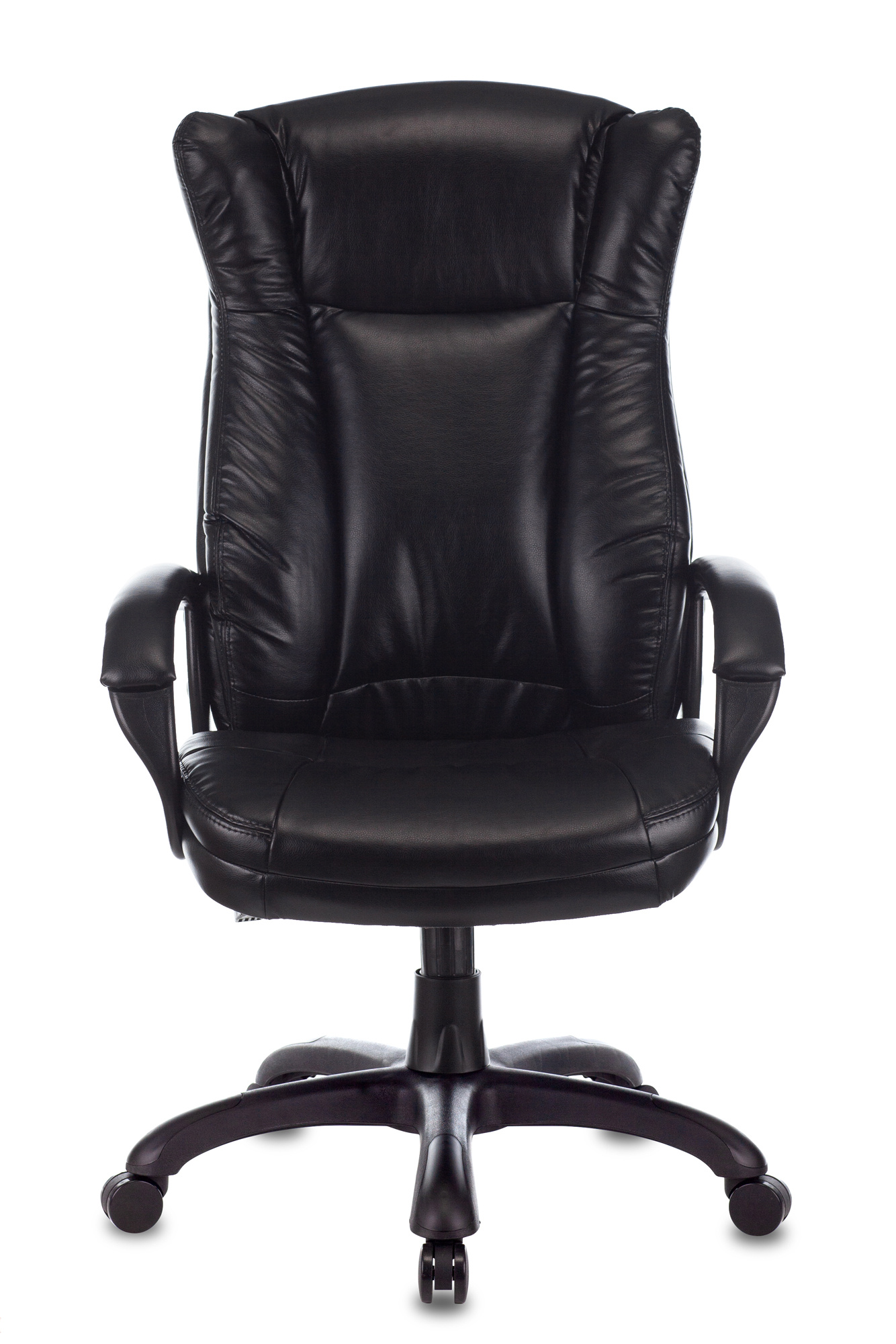 

Кресло Бюрократ CH-879N руководителя, цвет черный Leather Venge Black искусственная кожа крестовина пластик, CH-879N