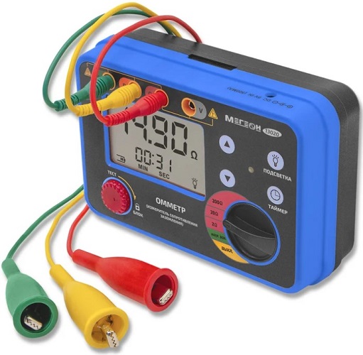 

Измеритель сопротивления заземления МЕГЕОН 13030 с поверкой омметр, 13030 с поверкой