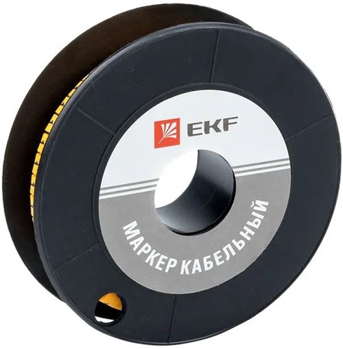 

Маркер на кабель EKF plc-KM-2.5-1 2,5 мм2 "1" (1000 шт.) (ЕС-1), plc-KM-2.5-1