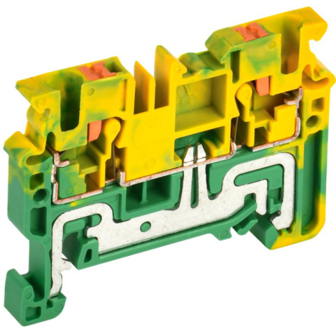 Изображение товара Клеммная колодка IEK YCT21-00-K52-002 Push-In для заземления зеленый