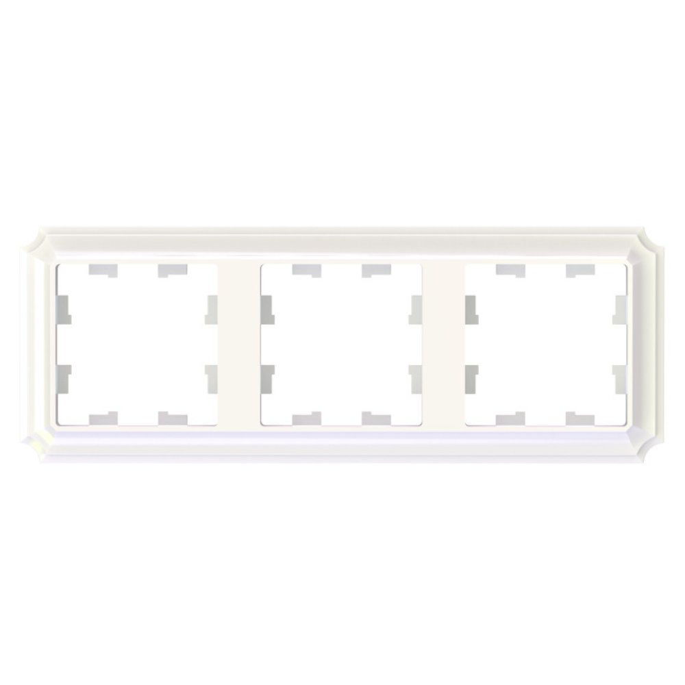 

Рамка тройная Systeme Electric ATN100403 AtlasDesign ANTIQUE универсальная, Жемчуг, ATN100403