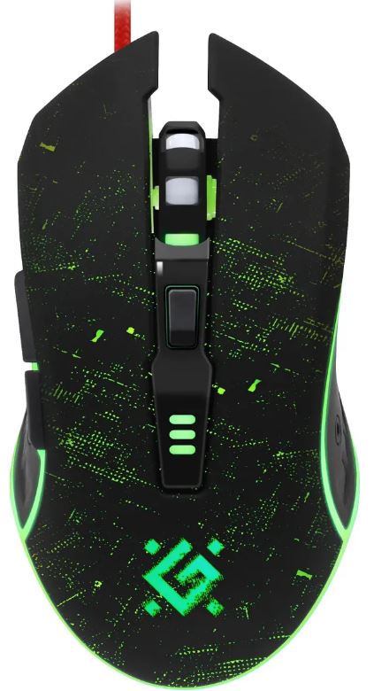 

Мышь Defender Draglen GM-907 52907 6кн. 7200dpi коврик RGB черн., Draglen GM-907