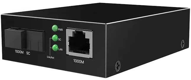 

Медиаконвертер Tenda TFC300B одномодовый, RJ-45x1 Гбит/с, SCx1 Гбит/с, до 3 км, TFC300B