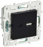 фото Розетка USB IEK SK-U22-D31-K02