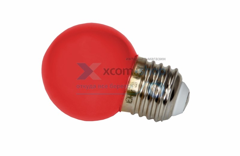 

Лампа NEON-NIGHT 405-112 шар, e27, 3 LED, Ø45мм, красная, 405-112