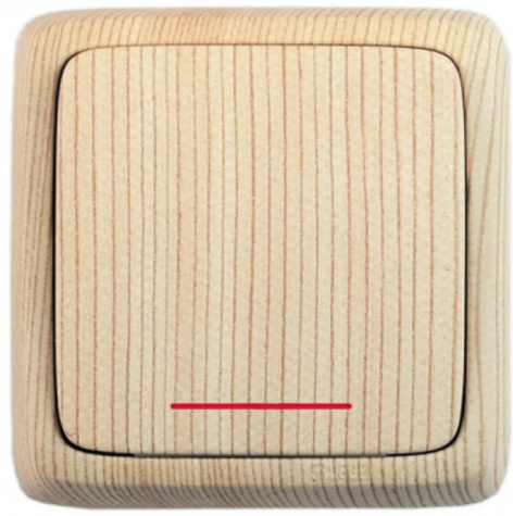 Изображение товара Выключатель одноклавишный HEGEL ВА10-114-02 для управления светом