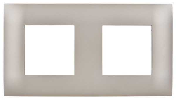 Изображение товара Двойная рамка IEK SK-M22-K37 из серии SKANDY для выключателей и розеток
