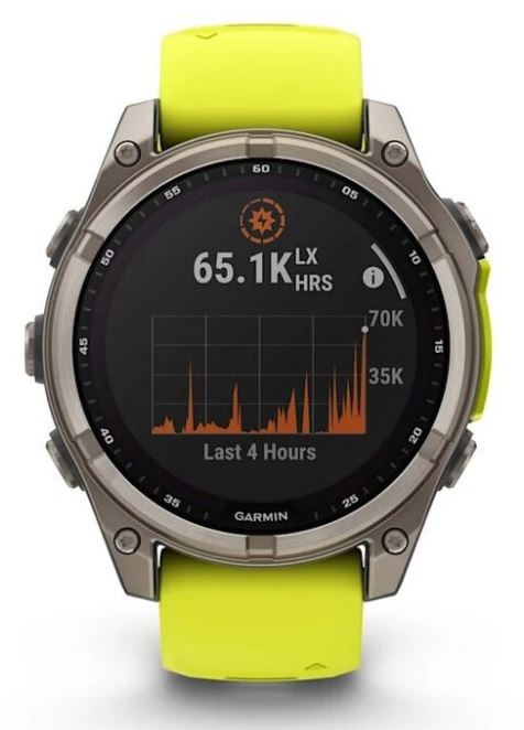 

Часы Garmin Fenix 8 Solar Sapphire 010-02906-21 47мм, желтый ремешок, серые, Fenix 8 Solar Sapphire