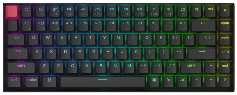 

Клавиатура Wireless Keychron K2 механическая ультратонкая, версия 3, 84 клавиши, RGB подсветка, Red Switch, K2