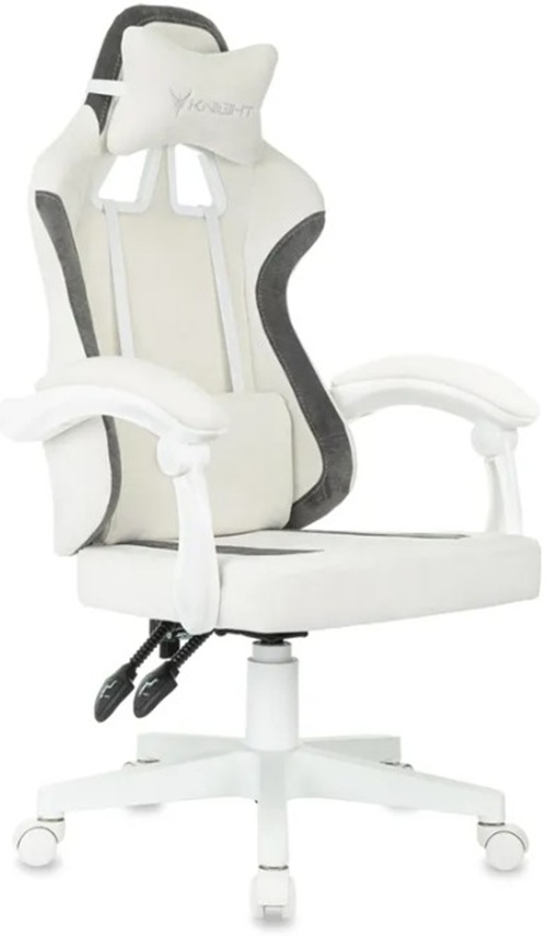 

Кресло игровое Knight Wolf WH WG молочный/серый крестовина пластик. белый, Wolf WH WG