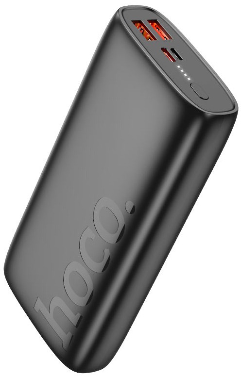 

Аккумулятор внешний портативный Hoco J122A RESPECT 20000mAh QC/PD 22.5W 3A USB-A/USB-C черный, J122A RESPECT