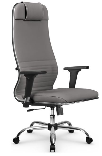 

Кресло офисное Metta L 1m 38K2 z312516098 кожа MPES серый, L 1m 38K2