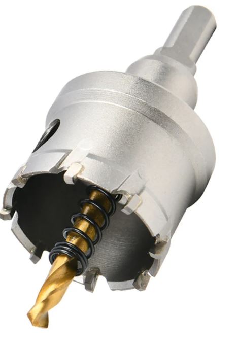 

Коронка Deli DH-TCT045-E1 по металлу твердосплавная с центрирующим сверлом диаметр 45мм, шестигранный хвостовик, DH-TCT045-E1