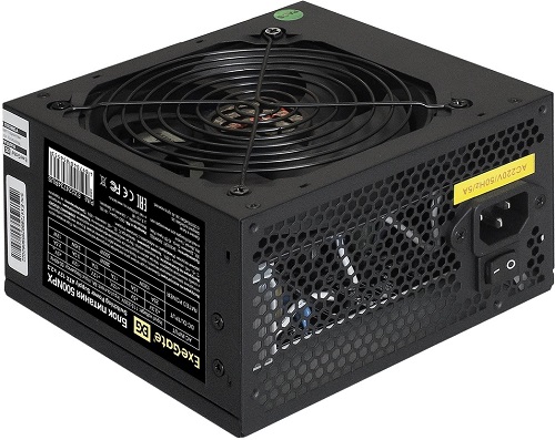 

Блок питания ATX Exegate 500NPX EX224734RUS 500W, black,12cm fan, 24p+4p, 6/8p PCI-E, 3*SATA, 2*IDE, FDD, 500NPX