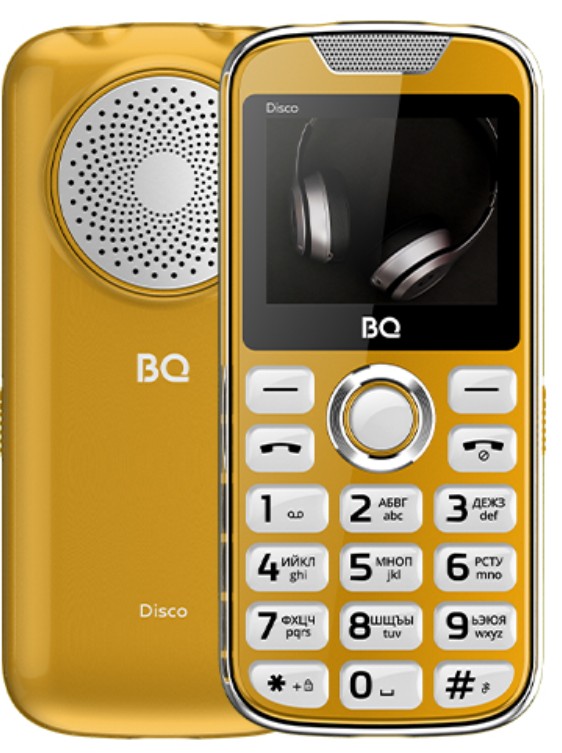

Мобильный телефон BQ 2005 Disco Gold 2", BT, SIM: 2, 1600 mAh, 2005 Disco Gold