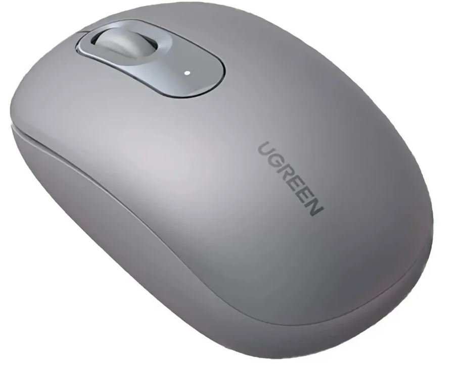 

Мышь Wireless UGREEN HM102 75994_ Multi-mode Wireless Mouse BT&GHz. Цвет: серый (75994), HM102