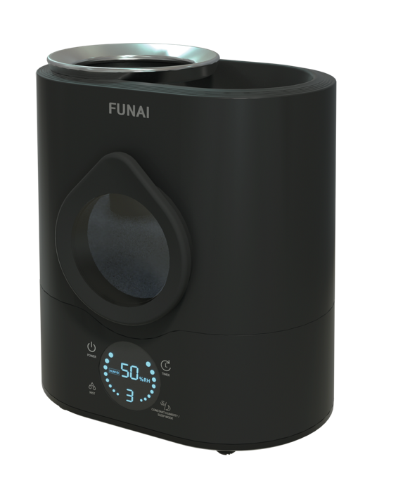 

Увлажнитель ультразвуковой Funai USH-BE7251B Bonsai черный, электронное управление, USH-BE7251B