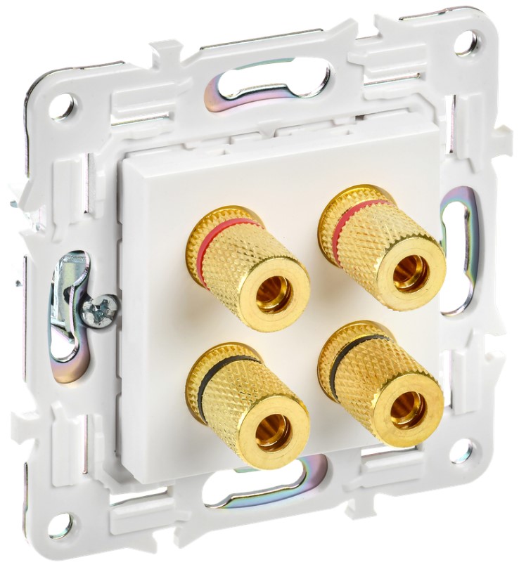 

Розетка аудио IEK SK-S40-K01 SKANDY SK-A01W Арктический белый, SK-S40-K01