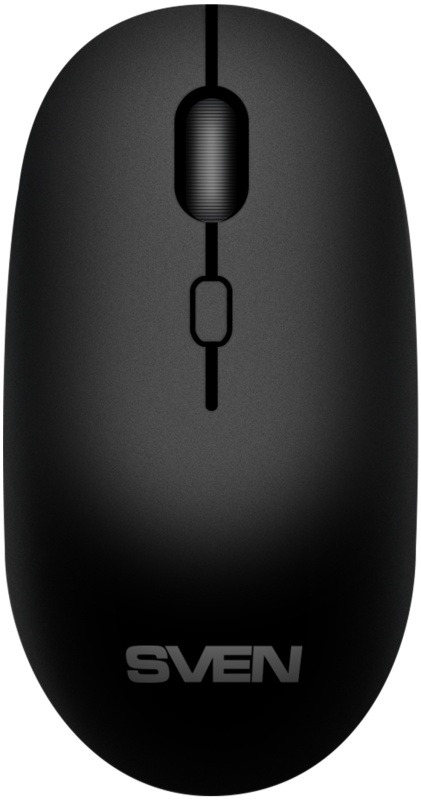 

Мышь Wireless Sven RX-222W SV-021771 чёрная, BT, 2.4GHz, АКБ, 3+1кл. 1200-1800DPI, RX-222W