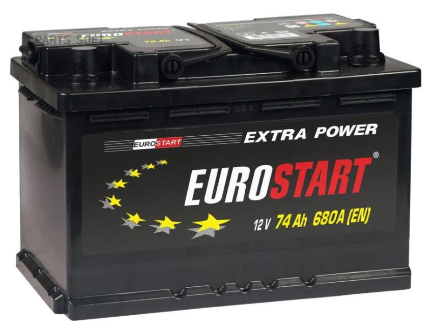 Батарея EUROSTART EU740 Extra Power 74Ah R+ (низкий)