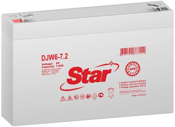 

Аккумулятор Star DJW6-7.2, DJW6-7.2