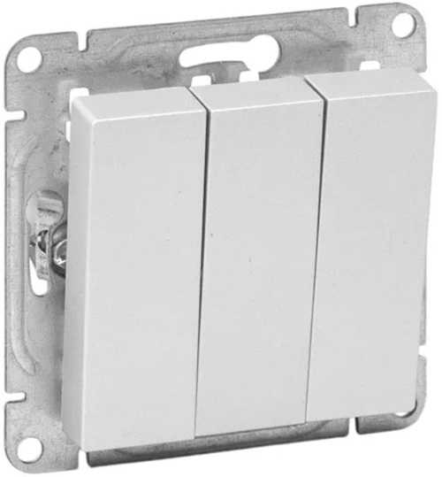 

Выключатель трехклавишный EKF UP1-SWA-31 алюминий Эпика, UP1-SWA-31