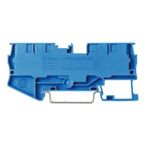 Изображение товара Проходная клемма DKC VPR-4-QUATTRO-BU для подключения 4 проводов