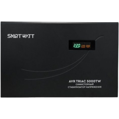 Изображение товара Стабилизатор SmartWatt AVR TRIAC 5000TW 5 кВт с ЖК-дисплеем