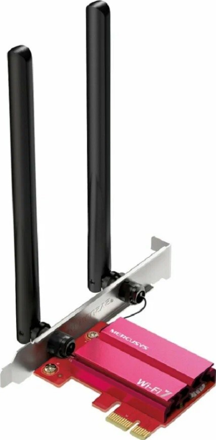 

Адаптер Mercusys MA37BE PCI Express с поддержкой Wi-Fi 7 BE6500 и Bluetooth 5.4, MA37BE