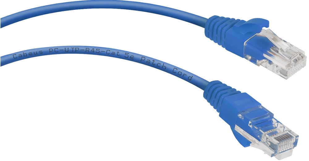 фото Кабель патч-корд U/UTP 5e кат. 3м.  Cabeus PC-UTP-RJ45-Cat.5e-3m-BL