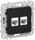 фото Розетка компьютерная  IEK FI-K22-1-K02