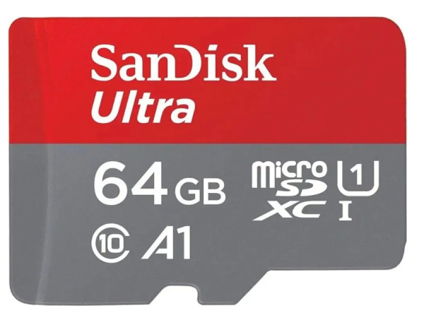 Изображение товара Карта памяти MicroSDXC 64GB SanDisk SDSQUAB-064G-GN6MA для смартфонов камер и устройств