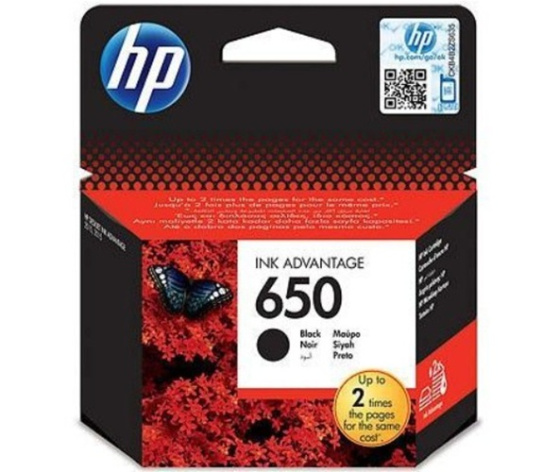 Изображение товара HP 650 Black - оригинальный картридж для DeskJet
