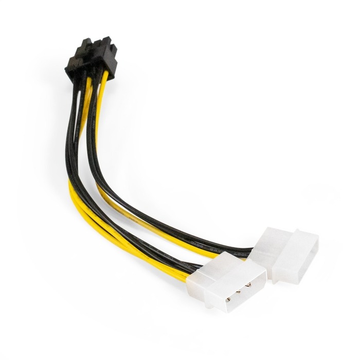 

Переходник питания Exegate EX-CC-PSU-62 EX294788RUS (от 2х разъемов Molex (IDE) блока питания, 0,15м), EX-CC-PSU-62