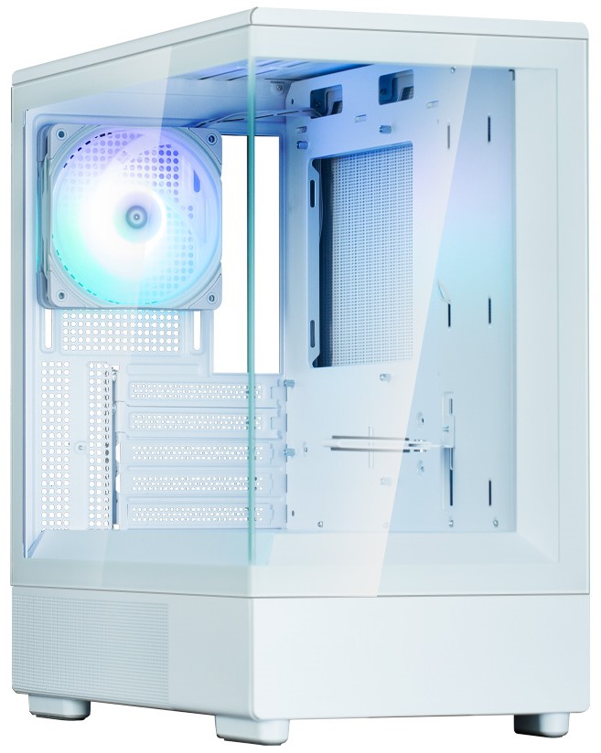 

Корпус mATX Zalman P10 белый, без БП, боковая и фронатльная панели из закаленного стекла, USB TYPE-C, USB 3.0, audio, P10