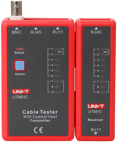 Изображение товара Профессиональный тестер для витой пары UNI-T UT681C  для кабельных линий и сетей
