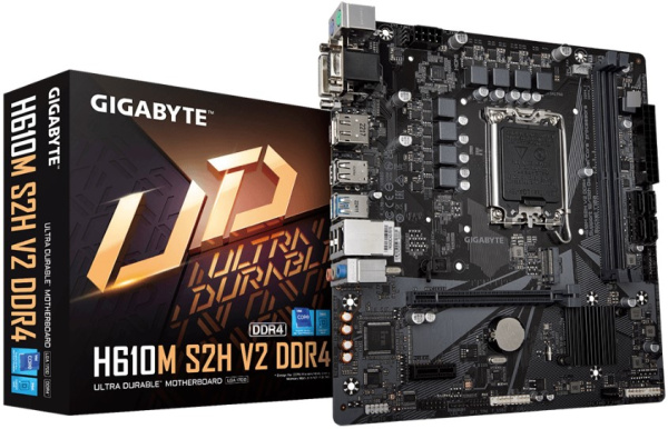 Изображение товара Материнская плата GIGABYTE H610M S2H V2 DDR4 для современных ПК