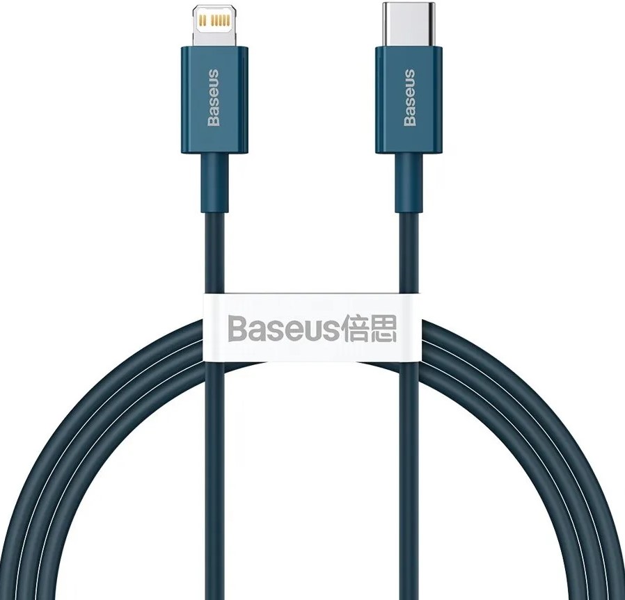 Кабель интерфейсный Baseus CATLYS-C03 Type-C - Lightning (PD 20W) силиконовый 2m blue
