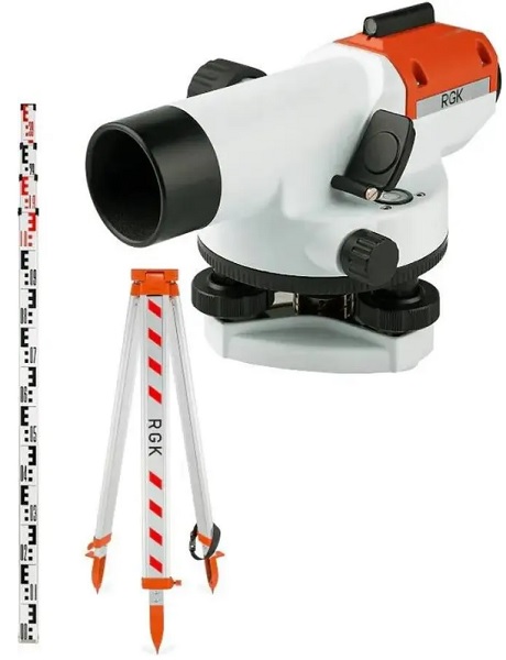 

Нивелир RGK 752381 оптический комплект C-28 С ПОВЕРКОЙ + S6-N + S4, 752381