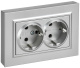 фото Розетка двухместная с заземлением  IEK BR-R28-16-K47-F в Санкт-Петербургe